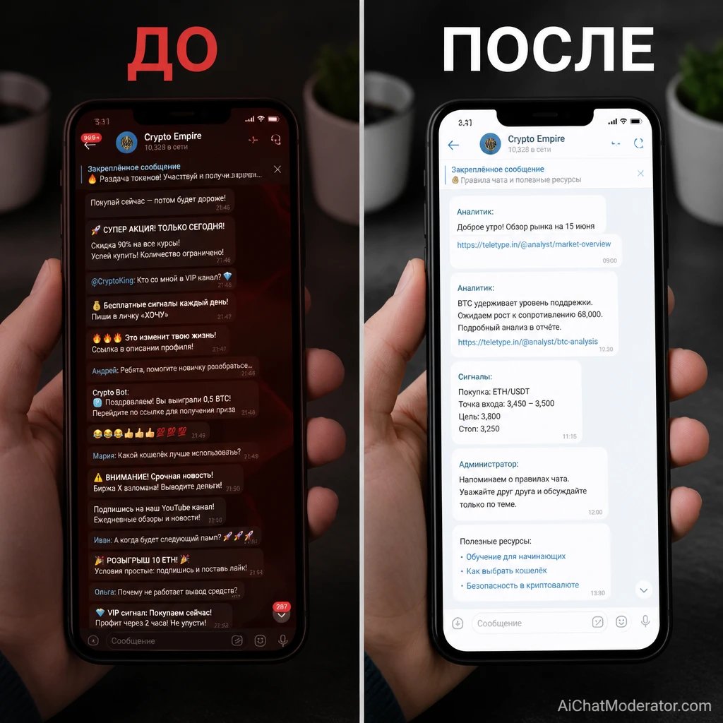 Хаос в бесплатном чате убивает продажи платного