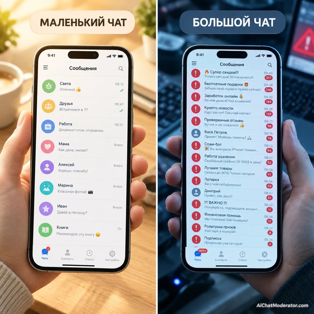 Почему никто не жалуется админу в чате на 1000+ человек