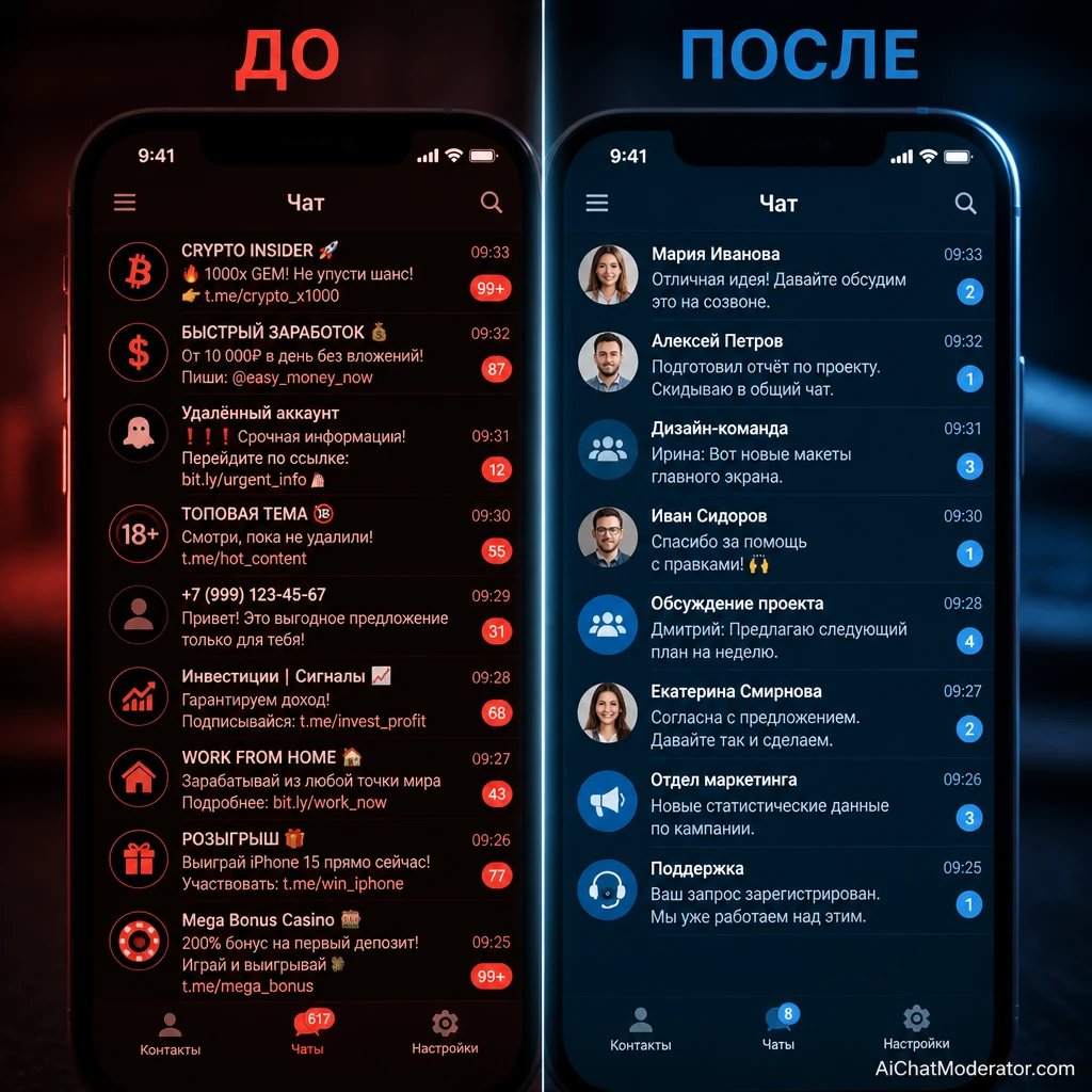 Сменил тему канала — и чат поехал